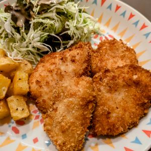 Tenten😺の作ってみた!投稿(むね肉de柔らかチキンカツ【#油は大さじ4 #衣付け不要】)