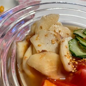 道子おばあちゃんの作ってみた!投稿(ポリ袋で簡単！かぶのおかかぽん酢漬け)