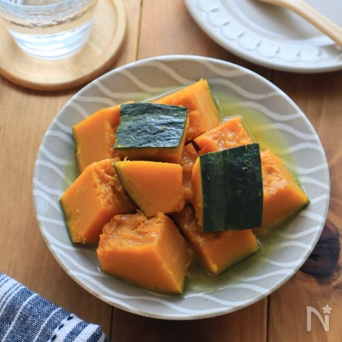 ねっとり濃厚♡かぼちゃの白だし煮