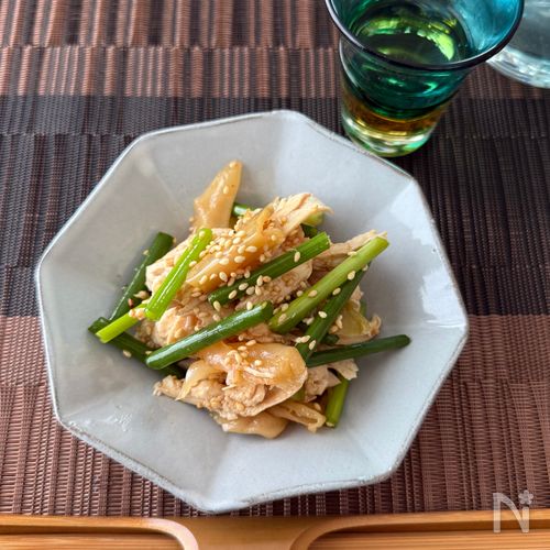 鶏むね肉とザーサイの和え物