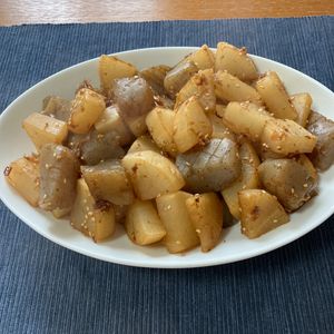 あすかの作ってみた!投稿(【大根とこんにゃくのピリ辛ごまおかか炒め】ごま油香る♬︎)