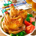 オーブン漬け込み不要！ワンパンで☆鶏もも肉のクリスマスチキン