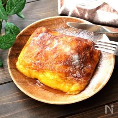 お餅で作る餅フレンチトースト♪