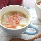 【食べるスープ】かぶとウインナーのコンソメスープ