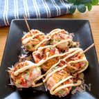 最高‼️一口おつまみ・おやつ♡たこ焼き風はんぺんの丸め焼き