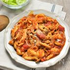 鶏ムネ肉のトマト煮込み風炒め＊