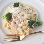 お手軽ランチ☆ツナとブロッコリーのクリームパスタ