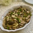 冷凍しいたけたっぷり！旨みましましバター香るリングイーネ
