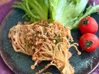 サクッとやみつき!えのきの揚げ焼き【簡単おつまみ】