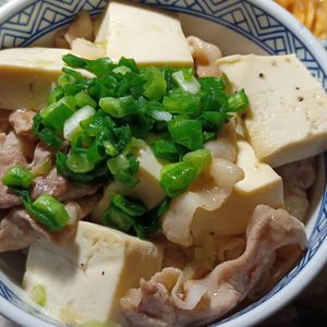 ひろりぃの作ってみた!投稿(【ネギ塩豆腐豚丼】夏でも重くない、最強スタミナ丼)