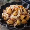 ［じゃがいもと豚肉の粒マスタード炒め］シンプルだけど美味しい