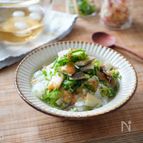 めひかりと香味野菜の冷たいお茶漬け