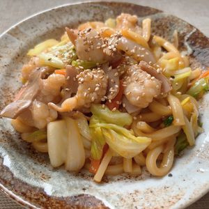 mi♡の作ってみた!投稿(【息子大絶賛！ホルモンうどん】がっつり/やみつきレシピ)