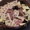 ご飯がすすむ！牛肉とれんこんのピリ辛みそ炒めの工程4