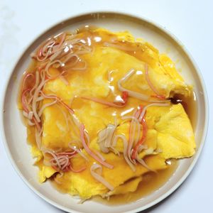 ふうかの作ってみた!投稿(節約メニュー♪とろうま天津もやし)