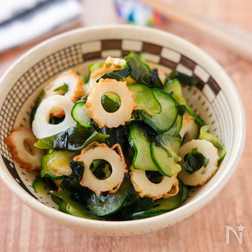 【ちくわときゅうりとわかめの酢の物】あと１品に♪さっぱり小鉢