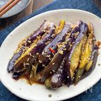 レンチン蒸しなすのピリ辛ごまポン酢和え