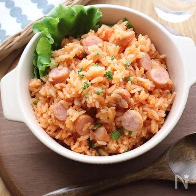 定番ケチャップライス【下味冷凍からレンジで一発】