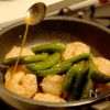 スナップエンドウとえびのナンプラーマヨ炒めの工程3