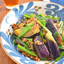 【辛くない】にら入り麻婆茄子風