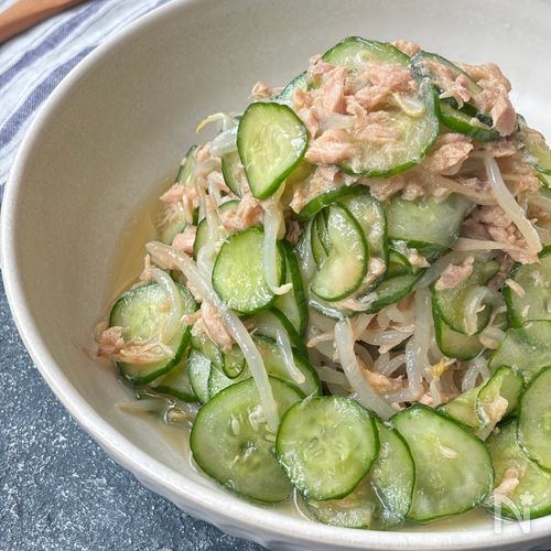 止まらない！抱えて食べたい！きゅうりともやしのツナナムル