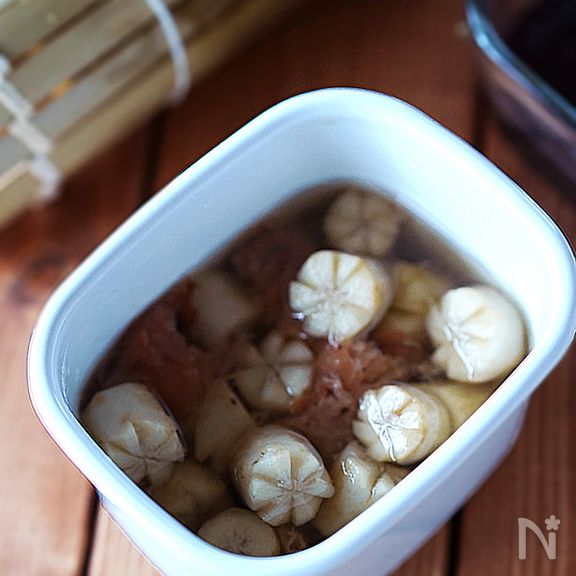 【箸休め・お弁当・作り置きに】梅干しとごぼうの含め煮