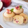 米粉でふわふわしっとり【はちみつりんごの米粉蒸しケーキ】