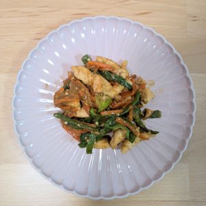 ゆいの作ってみた!投稿(【鶏むねピーマンの旨だれ中華】ご飯が進む♡やみつきおかず！)