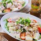 絶品！『豚しゃぶと水菜と豆腐のサラダ』～焙煎香りごま～
