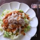 【レンジレシピ】豚バラとキャベツのポン酢かけ
