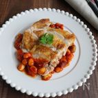 チキンのピリ辛まめトマソース