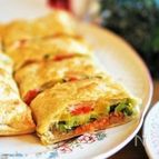 作業時間10分♪【カラフル野菜とサーモンのパイ包み】