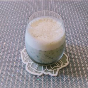 𝔂𝓾𝓶𝓲🍓の作ってみた!投稿(【黒ごまバナナジュース】濃厚♪超簡単なのに絶品！)