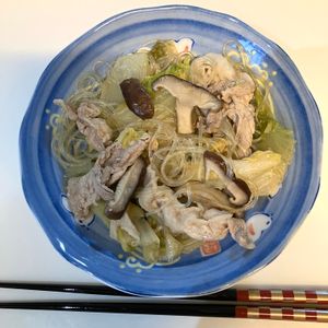 りりぃの作ってみた!投稿(【豚バラ白菜と春雨の中華風蒸し煮】お野菜たっぷりボリューム◎)