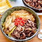 【すき焼き風牛丼】甘辛味でごはん進む！