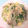 milkの作ってみた!投稿([豚こまと小松菜の腸活ふわ玉炒め]味の決め手は塩こうじ♪)