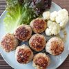 しいたけの肉詰め with残り物野菜のスープ