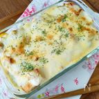 【カレーツナメルトのパングラタン】切って混ぜて焼くだけ簡単♪