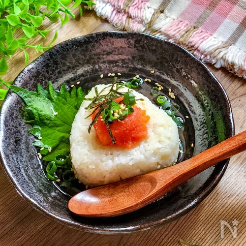 スルスルいける~めんたいだし茶漬け