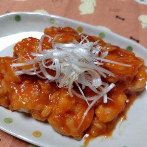コスモスの作ってみた!投稿(【エビチリ】フライパンで簡単、安定レシピ)
