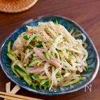 レンジで簡単『きゅうりともやしの中華和え』