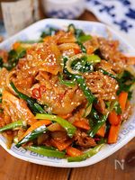 行列の定食屋さんの🍚濃厚スタミナ☆豚バラ味噌プルコギ🤩