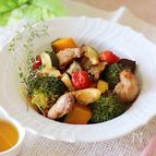甘辛ダレが美味しい♪鶏肉と野菜のグリル