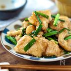 【鶏胸肉のニラごま炒め】旦那が喜ぶレシピ。疲労回復に