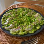 鯵のカルパッチョ〜胡瓜のソース〜