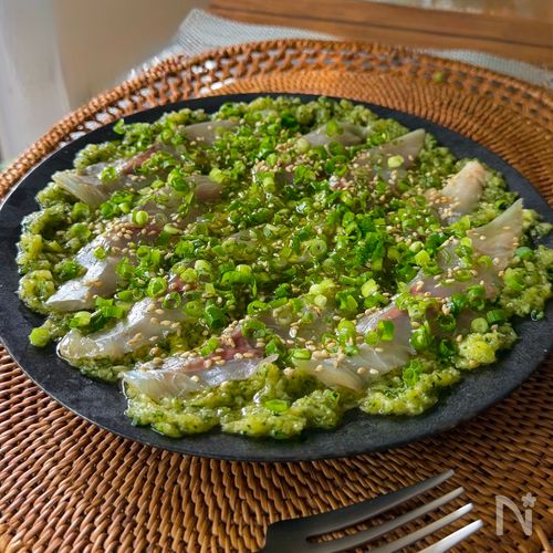 鯵のカルパッチョ〜胡瓜のソース〜