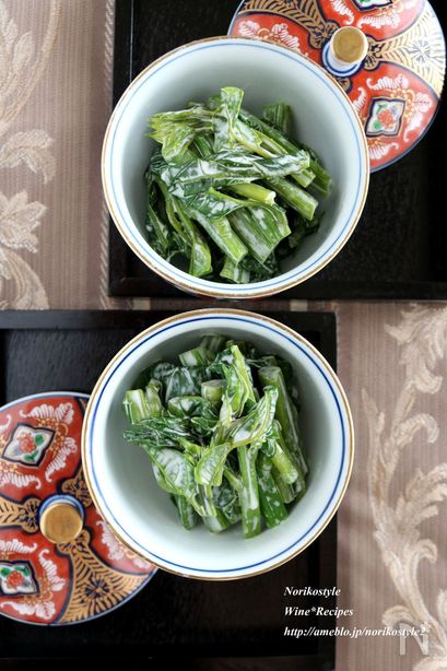 つるむらさきのクリーミーからしマヨ和え