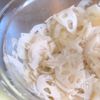 蓮根と水菜の中華サラダの工程2