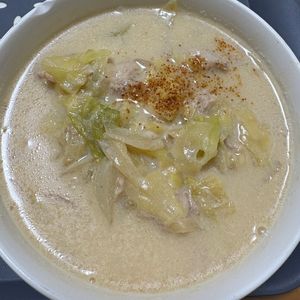 1241780の作ってみた!投稿(【豚肉と野菜の豆乳みそスープ】具材たっぷり♡野菜を食べる♪)