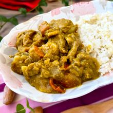 まろやかな香りとコク!ゆで落花生のカレーライス